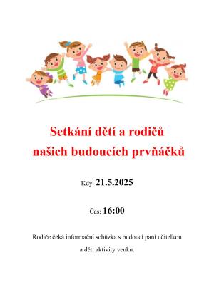 Setkání s budoucími prvňáčky