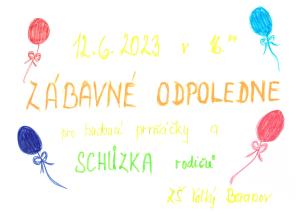 Informační schůzka pro rodiče budoucích prvňáků a zábavné odpoledne